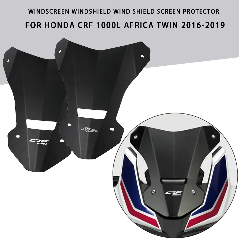 

FOR HONDA CRF 1000L Africa Twin CRF1000L 2016 2017 2018 2019 Motorcycle Windscreen Windshield Wind Shield Screen Protector