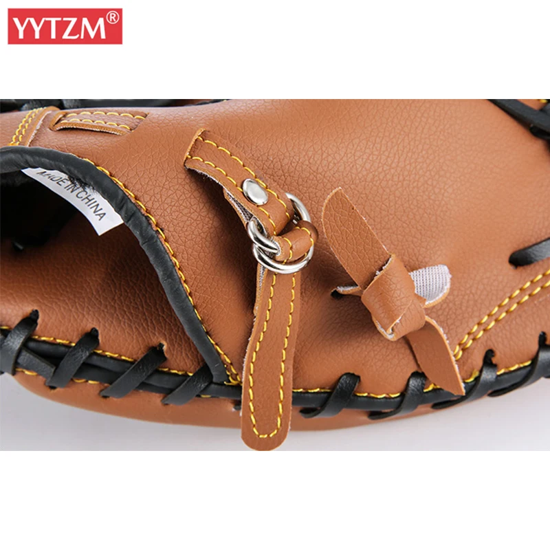 12 5 дюймовая бейсбольная перчатка кетчер толстая ПВХ имитация коровьей кожи