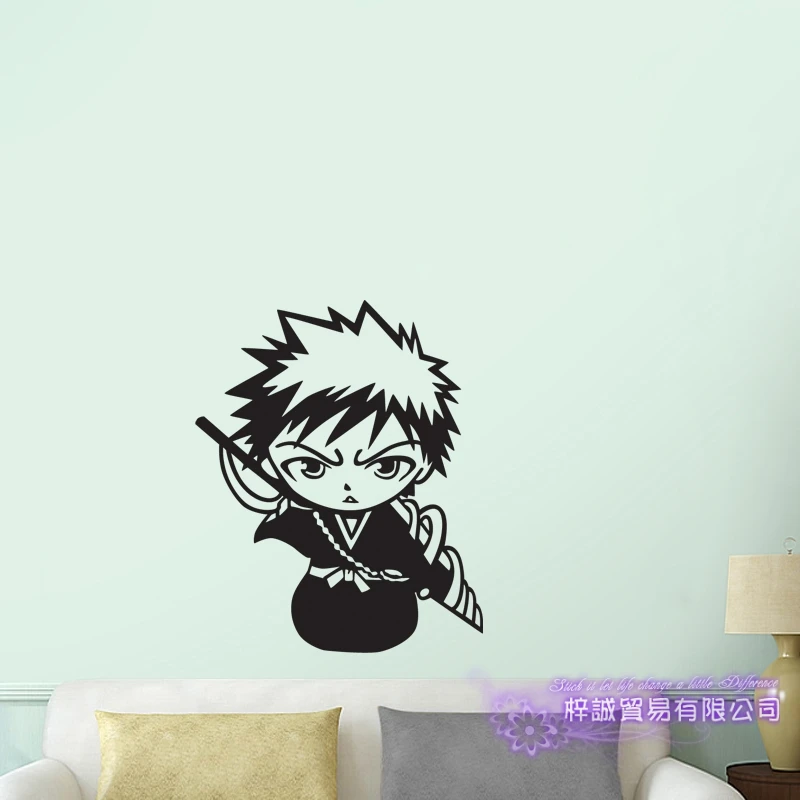 Kurosaki Ichigo BLEACH Наклейка на стену виниловая наклейка s Декор для дома декоративное