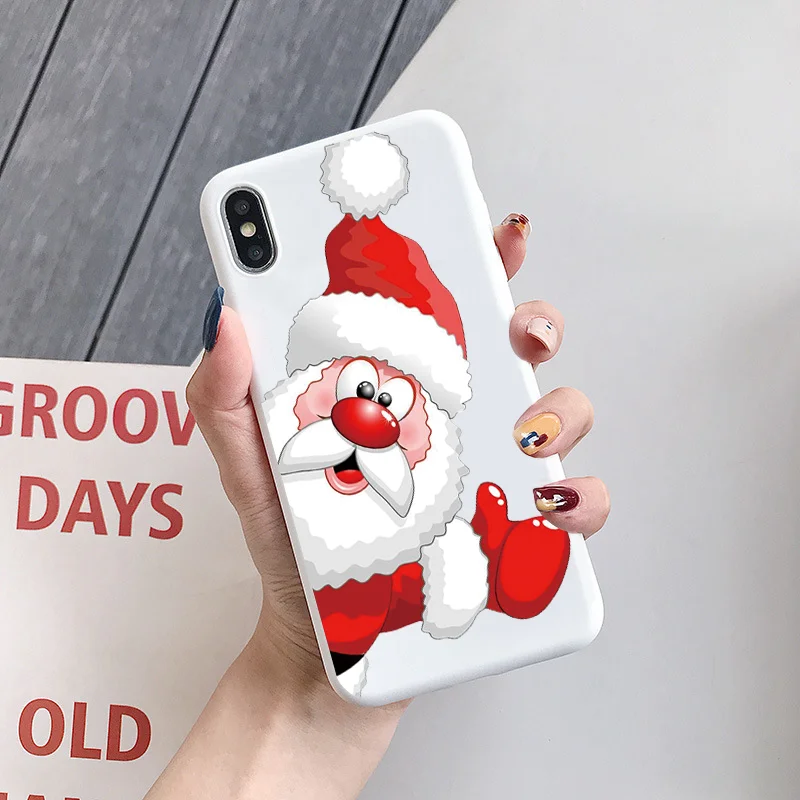 Kbd-sdlrdmz Чехол с рисунком на год и Рождество для iPhone 11 Pro XS Max X XR, Мягкий Силиконовый ТПУ матовый чехол для iPhone 6, 6 S, 7, 8 Plus, 5 5S, чехлы - Цвет: Kbd-sdlrdmz