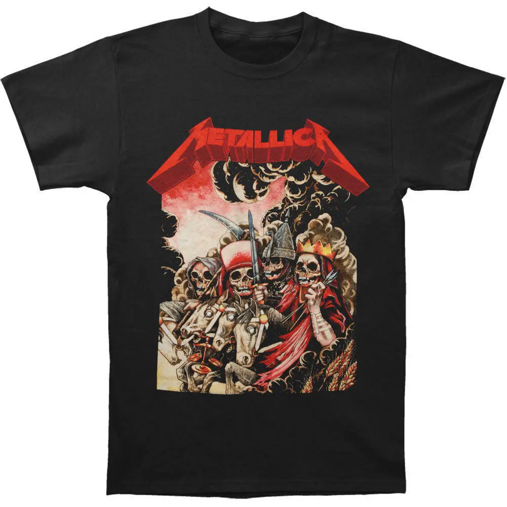 METALLICA Four Horsemen футболка Kill Em все новые аутентичные рок металлические футболки summer