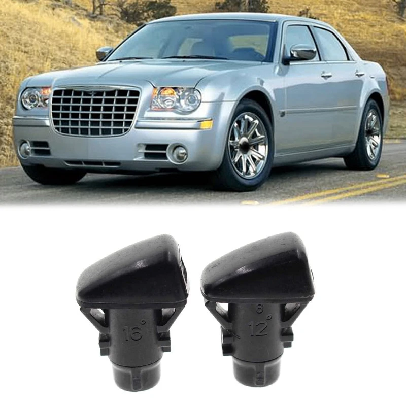 

2Pcs Car Windshield Washer Nozzle for Chrysler 300 Dodge 5182327AA