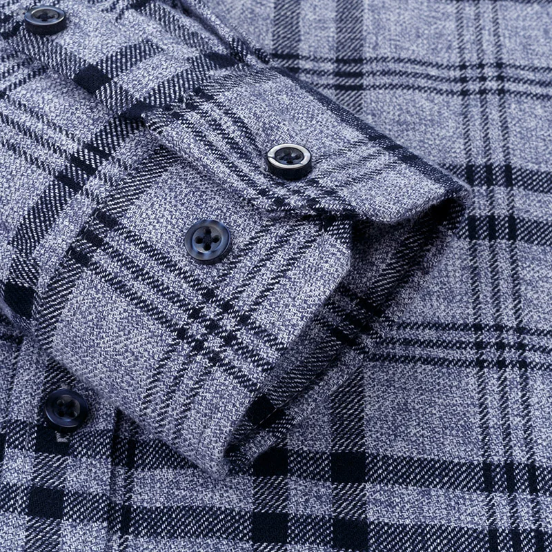 Плюс-Размер 5XL 6XL 7XL 8XL подушки из чистого хлопка в клетку модные рубашки с длинным рукавом для мужчин толстый парень дизайн формальный Social 110 кг 120 кг 130 кг