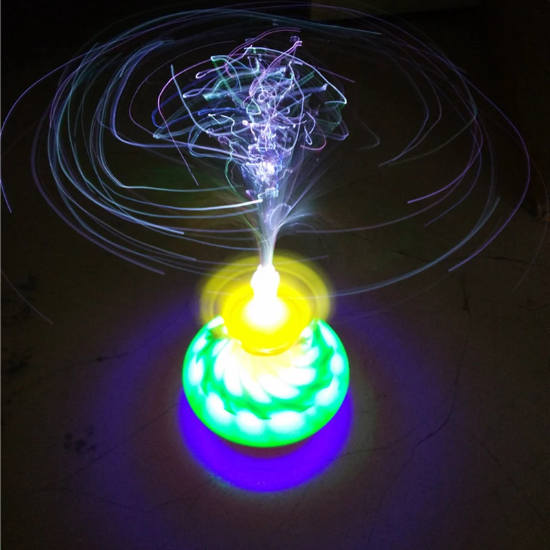 

Electric Crown Flash Music Fiber Optic Gyro 2015 New /UFO Market Night Gyro Selling Supply Hot T7P4 J6R3