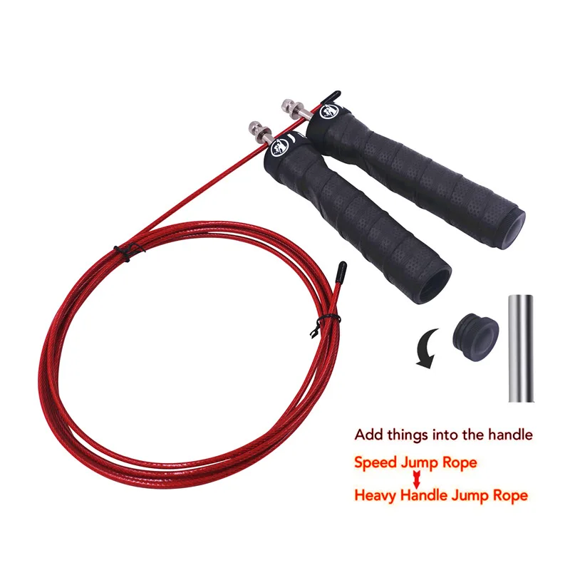 

Crossfit Weighted Skipping Rope Speed Jump Rope Adjustable for Man and Women Aerobic Exercise Fitness Home Gym Workout Equipment