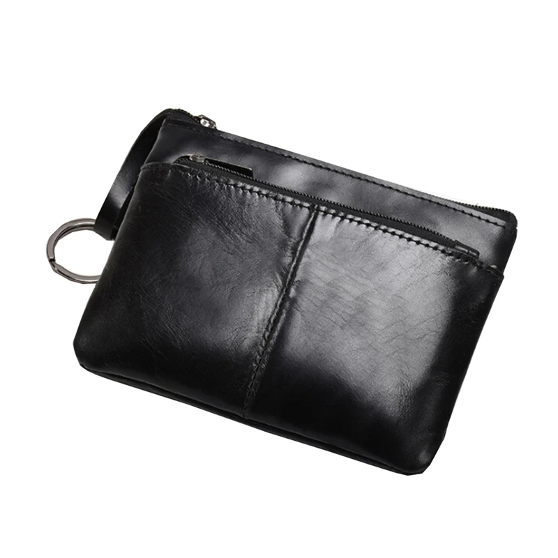 

12.5*9.1*0.6cm Balck Women's Wallet Leather Coin Purse Coin Pu Leather Material Zipper Handbag Three Colors Optional