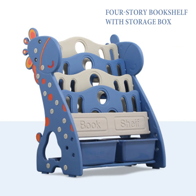 Детская книжная полка на полу простая экономичная Студенческая Книжная для