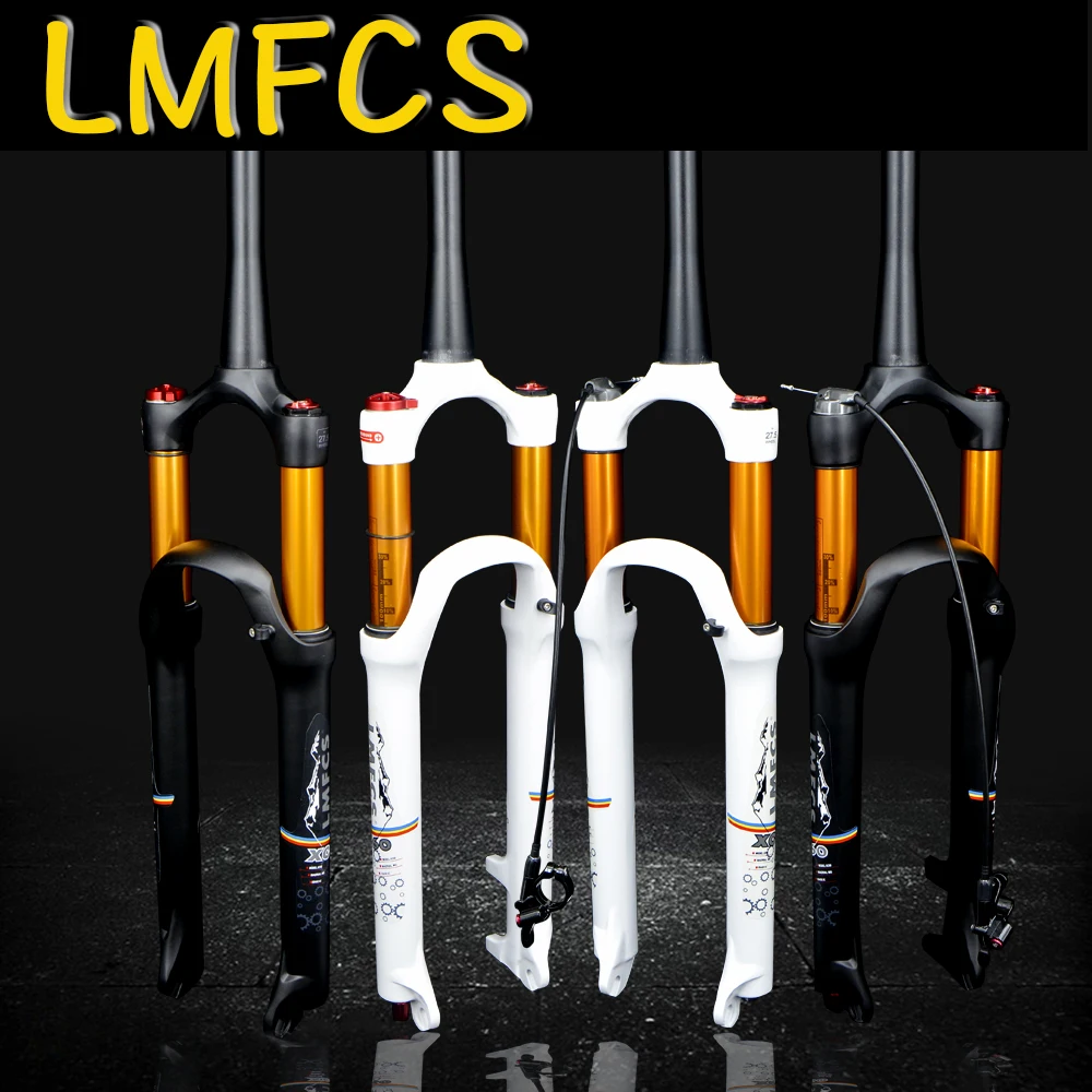 LMFCS MTB из магниевого сплава Велосипедная вилка Supension Air 26/27. 32 rl100мм передняя