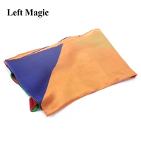 four color rainbow stripes scarf magic tricks 45x45cm 90x90mm silk cane magic stage magic tricks fun accessories illusions