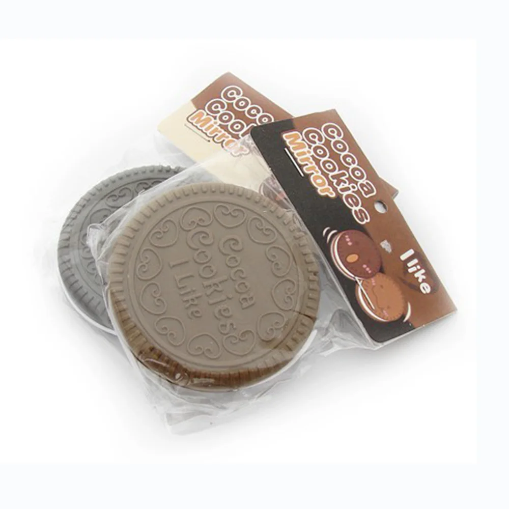 Женский инструмент для макияжа карманное зеркало Мини Темно коричневое милое