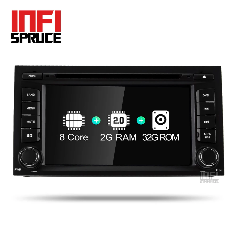 Infispruce автомобильный dvd плеер 7 дюймов Android 9 0 для Seat Leon 2013 2018 с 8 ядерным радио