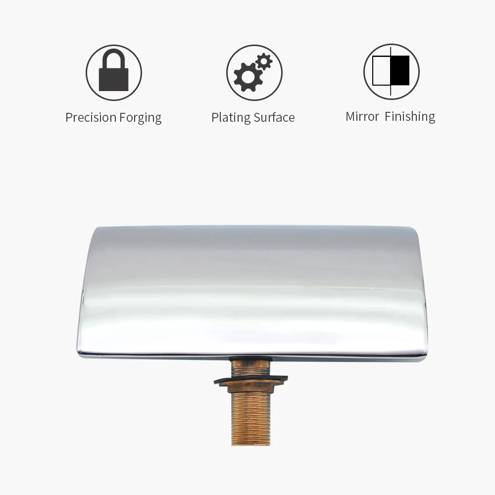 Изогнутый латунный хромированный каскадный смеситель для ванны Водопад ручной