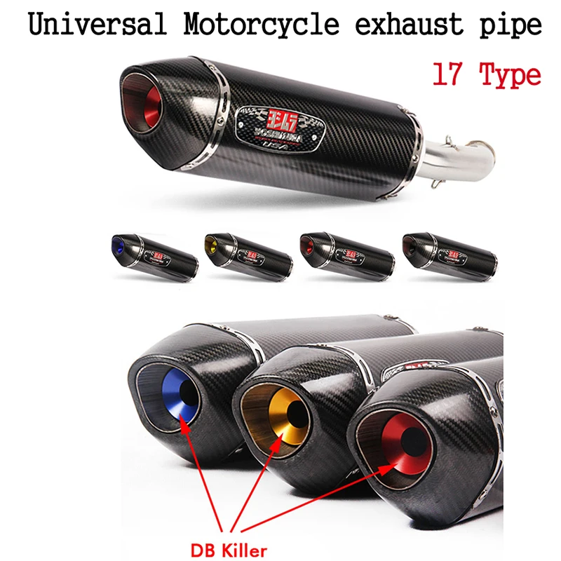 Выхлопная труба для мотоцикла Yoshimura gsr 600 cb650f R77 r6 r9 RS cafe из настоящего углеродного