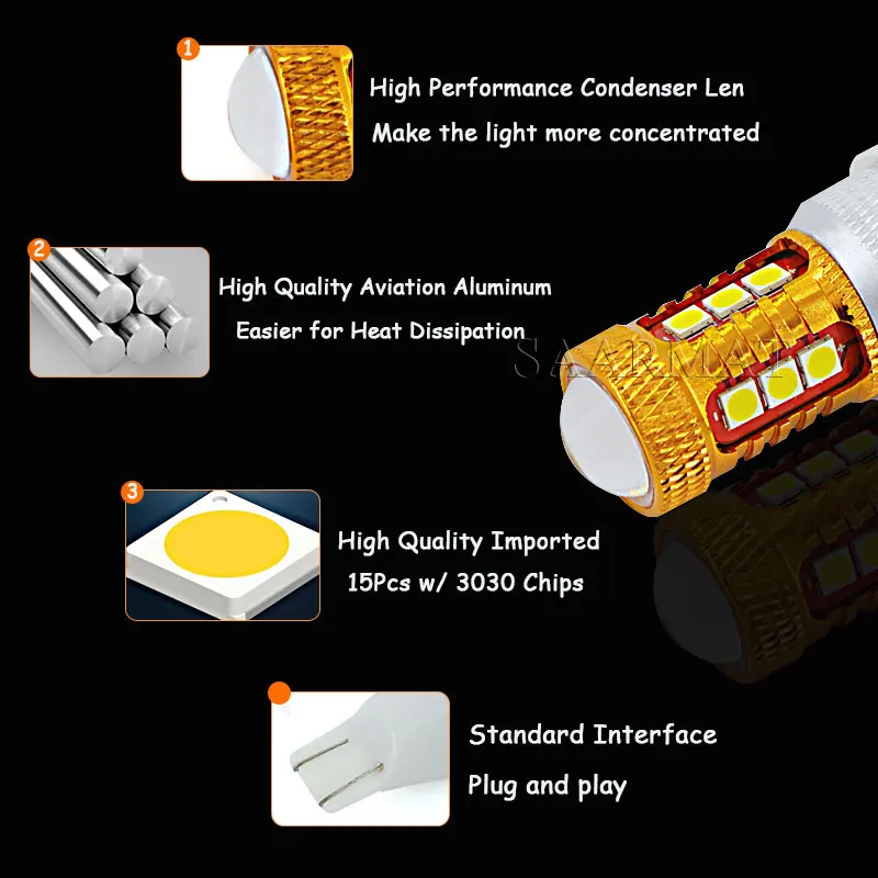 Светодиодная лампа для дневных ходовых огней 1156 лм 6000 К|audi s3 light|light runninglight for |