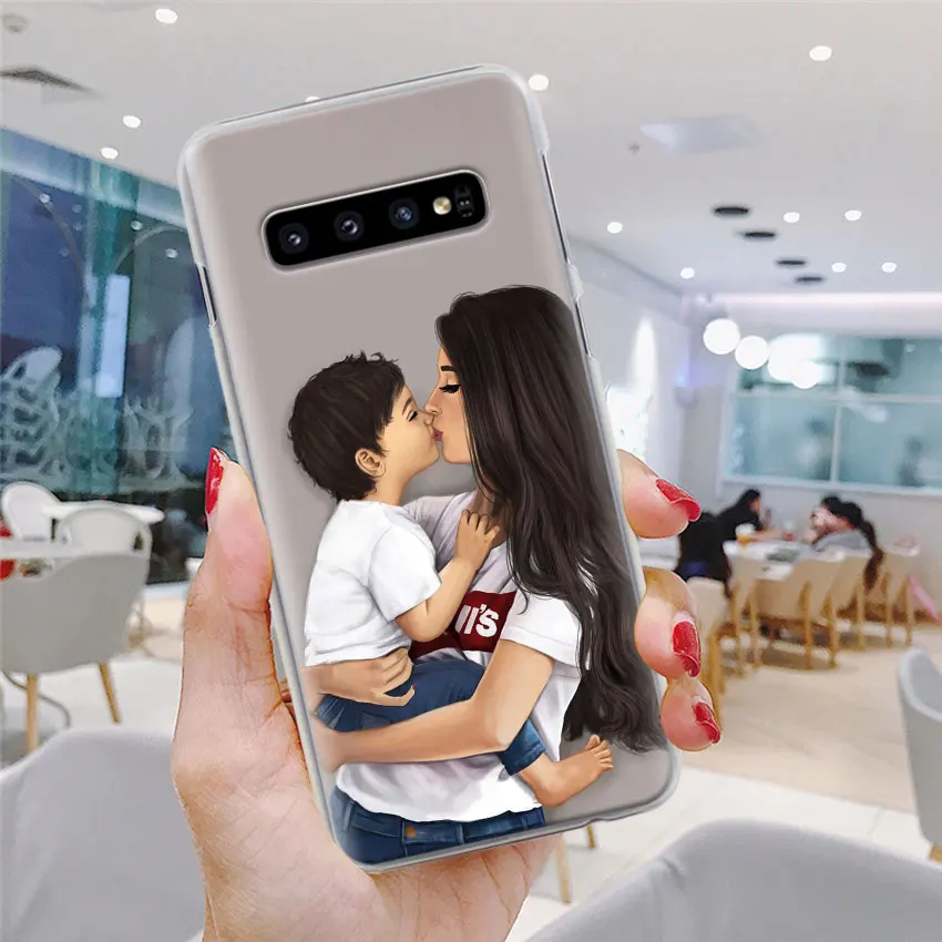 Черный чехол для телефона с изображением мамы и королевы для samsung Galaxy S10e S10 Plus S7 S8 S9 Plus Note 8 9 10 Plus S10 5G жесткий чехол
