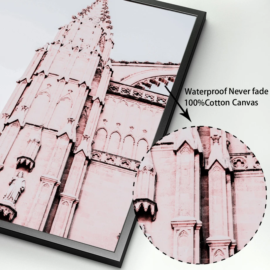 

Arab Mosque Morocco Building Canvas Painting Islamic Vintage Poster Religion Landscape Print Wall Art Picture Home Decoration