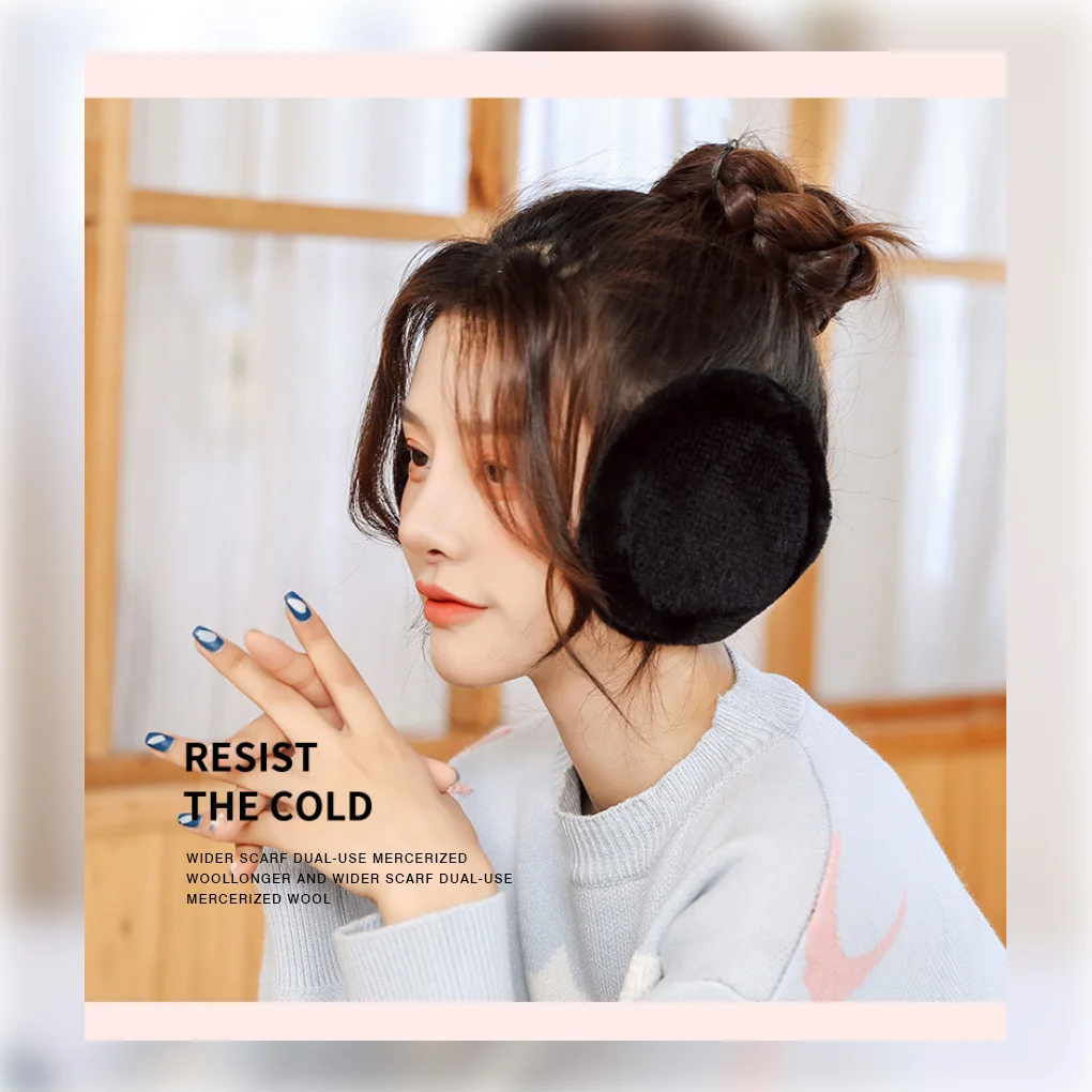 

Модные наушники с плюшевой подкладкой стильные женские и мужские наушники повседневные сохраняющие тепло зимние уличные защитные наушник...