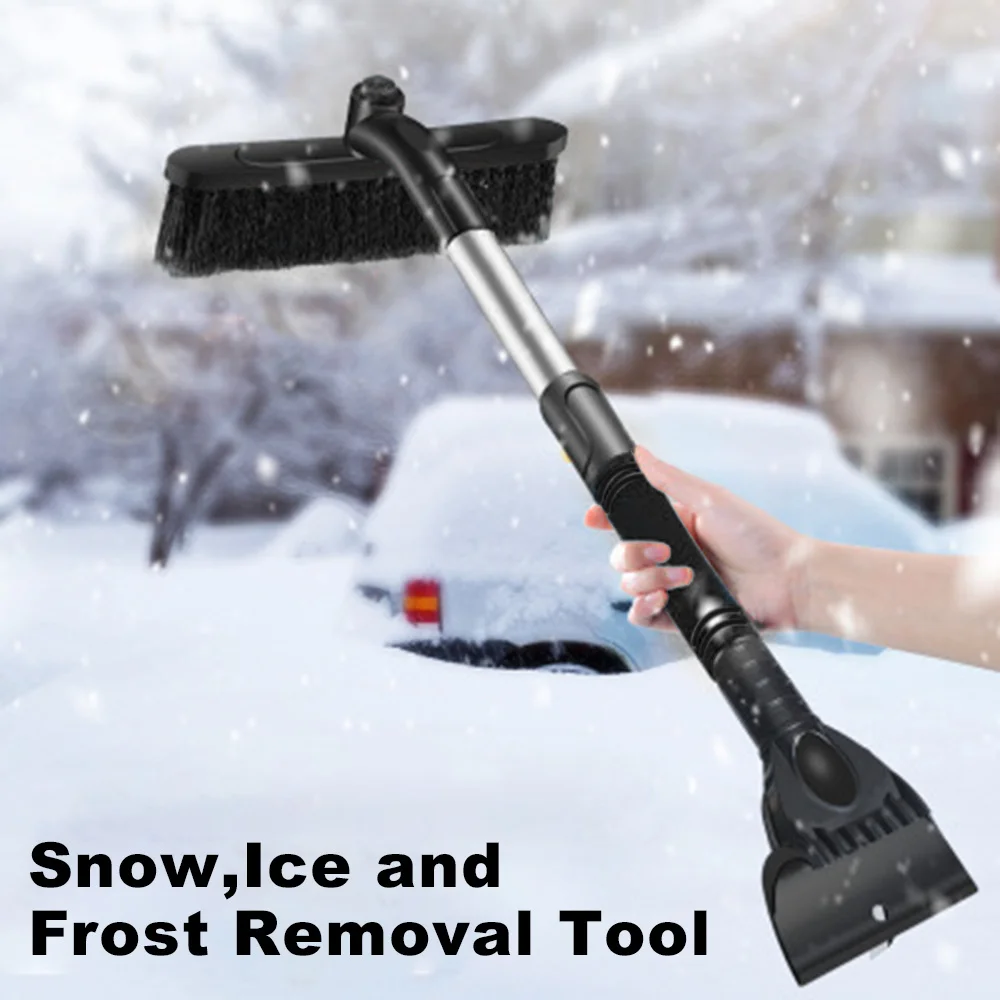 

ICHENONG Car Snow Shovel Winter Multifunction Windshield Snow Brush Detachable Defroster Auto Extendable Cleaning Tool