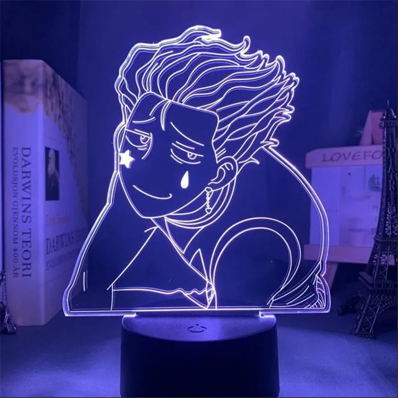 Аниме фигурки Hunter X Hisoka 3D светодиодный трансформаторы приобретаемые форму Figurals