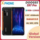 DOOGEE S97 Pro Прочный телефон 8 Гб 128 8500 мАч Android 11 48MP Quad Camera Octa Core Поддержка 4G NFC OTG Беспроводной зарядки
