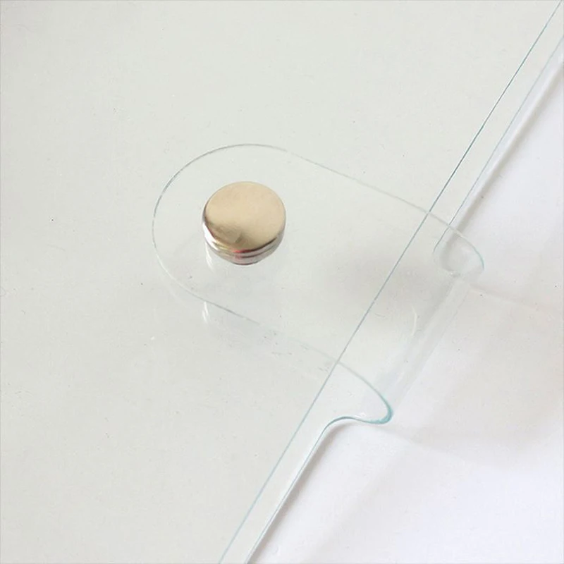 1 шт. прозрачная цветная пластиковая папка для файлов с зажимом блокнота A5/A6/A7