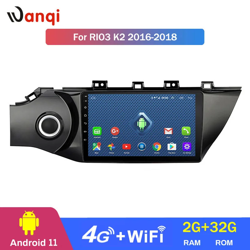 Android 11 4G Lte System Car DVD Multimedia Player Vehicle Radio Screen for KIA Rio3 K2 2017 cd Audio Bluetooth Video | Автомобили и