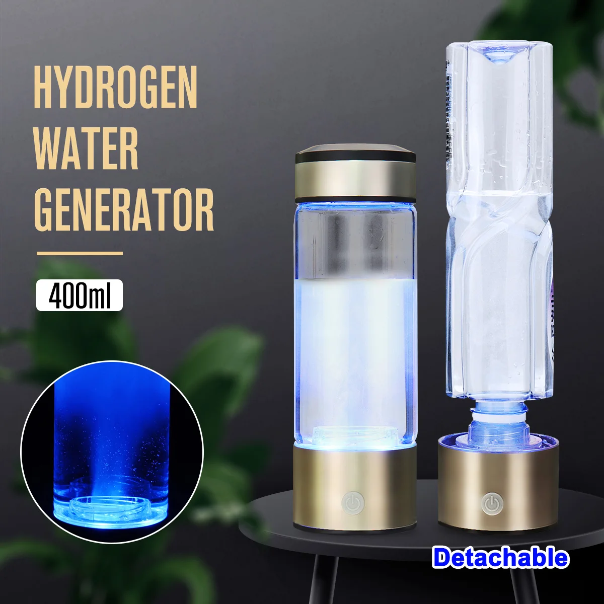 Генератор водорода портативная бутылка для богатой водородной воды ионизатор