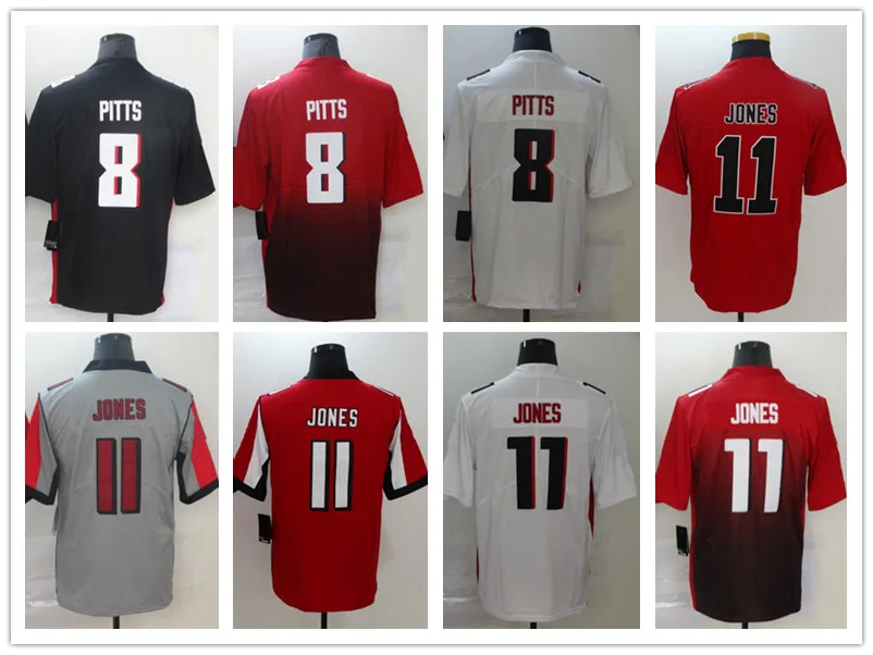

Atlanta Football Jersey Men's #8 PITTS #11 JONES jerseys Women's luxury brand Youth with LOGO Can be customized