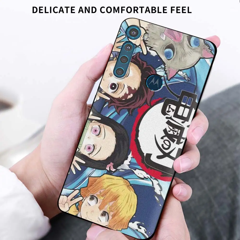 Case for Motorola Moto G9 Play One Fusion Plus G8 Power Lite Soft Funda Hype G Stylus E6s E7 Phone Cover Demon Slayer Anime Capa images - 6