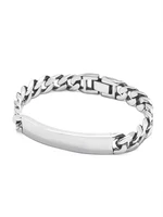 100% Solid 925 Sterling Silver Bracelet Curb Chain Punk personality  men's bracelet Thai Silver Jewelry Gift for Men women