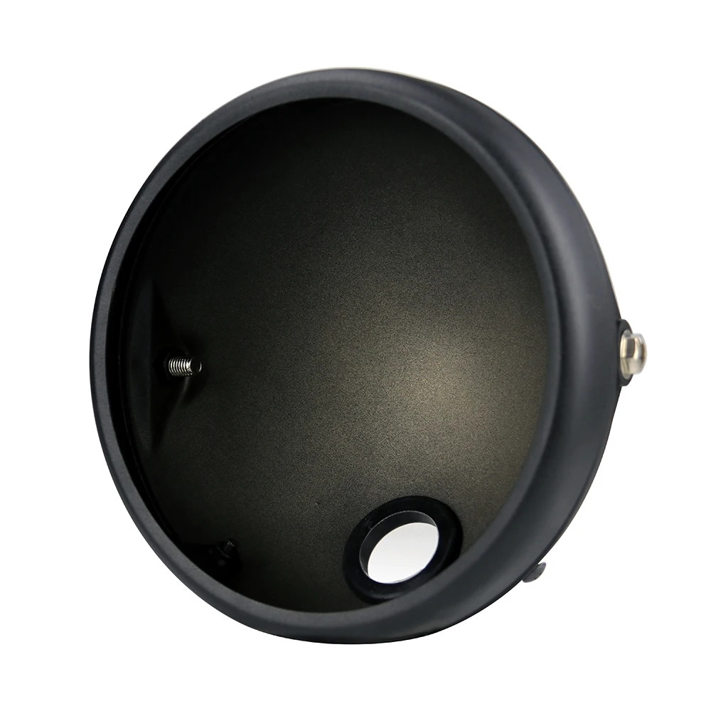 

Matte black Headlight Lamp Housing Steel Motorcycle Accessories Replacement