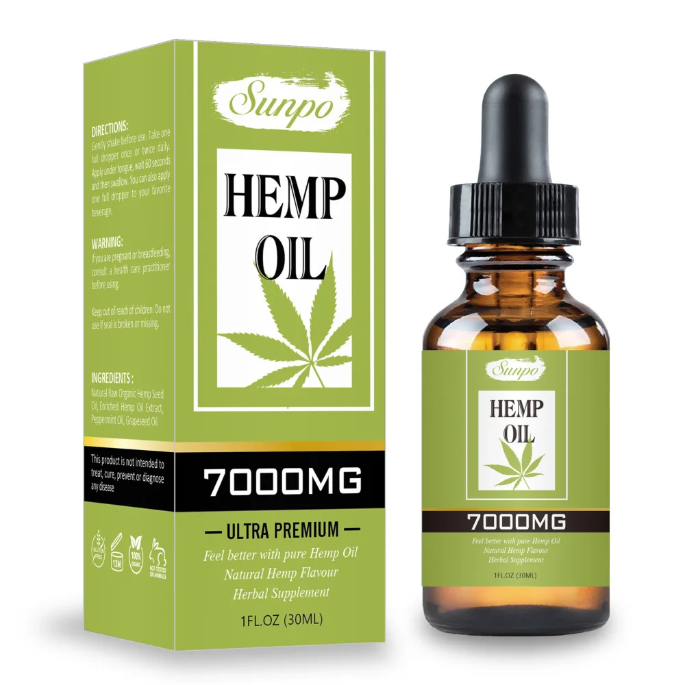 Масло 5000mg CBD органические семена конопли масло Премиум Растительные Травы