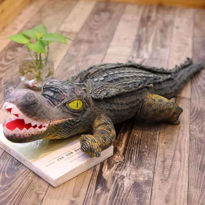 

Реалистичная плюшевая игрушка-крокодил Simualtion, 1 шт., мягкая огромная кукла-Зверюшка для детей, подарок на день рождения и Рождество