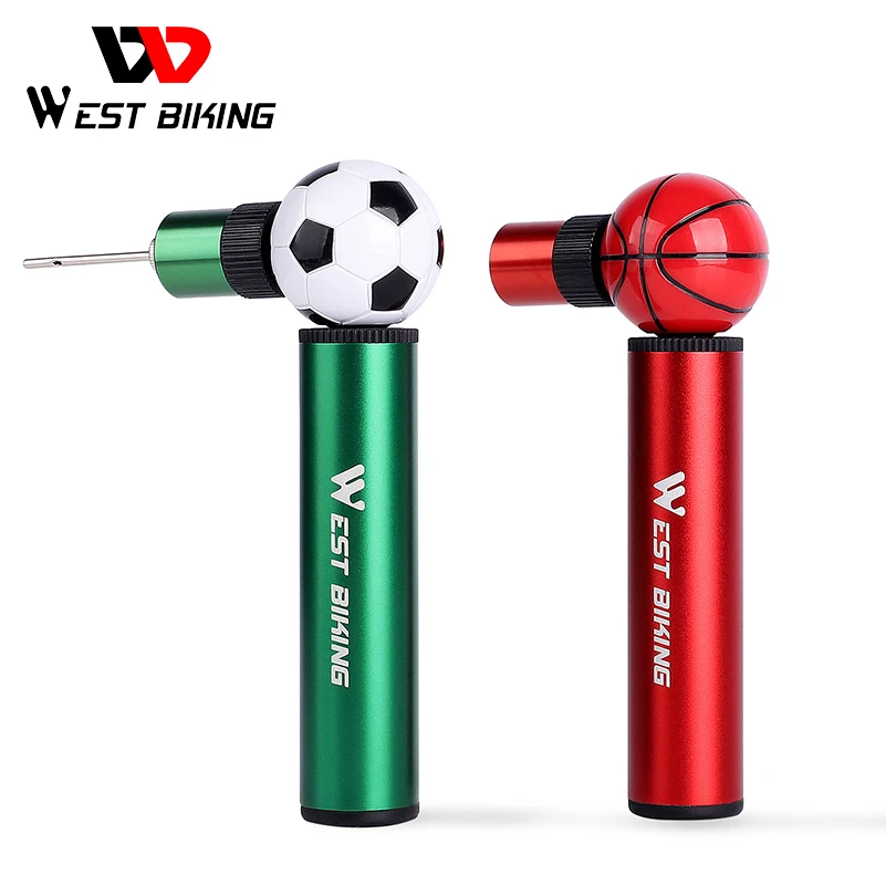 

WEST BIKING 48G Mini Soccer & Basketball Bicycle Pump 90 PSI High Pressure Portable Tire Inflator Hand Air Pumps MTB Bike Pump