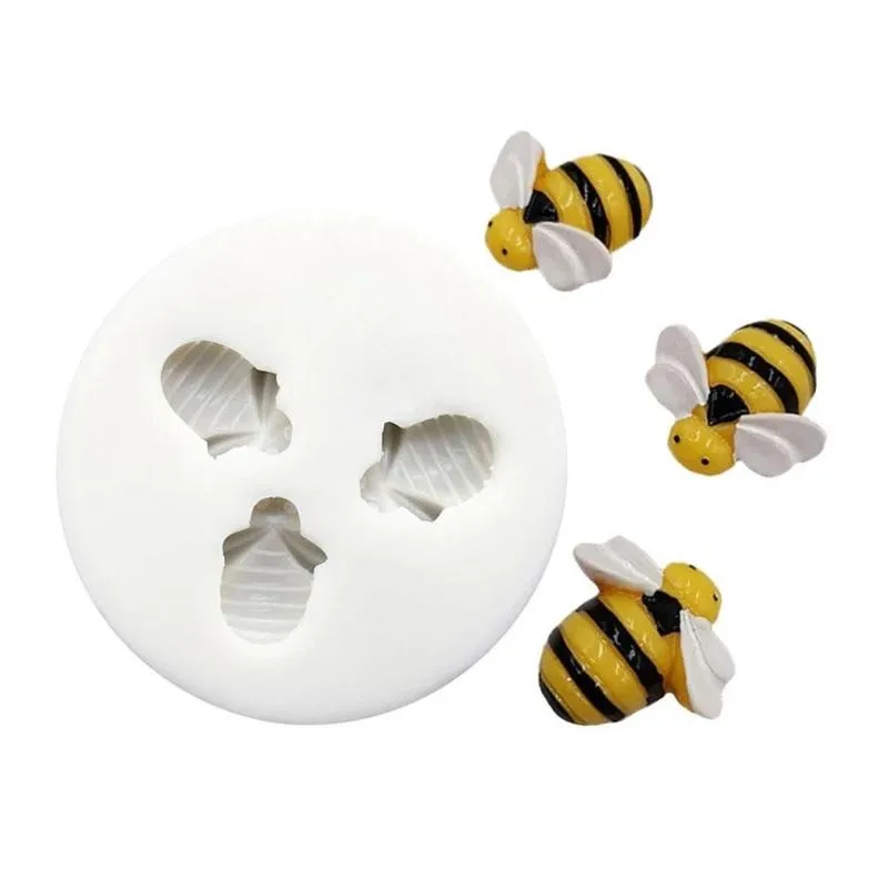 Форма для украшения торта формы выпечки шоколада помадки пчелы силиконовая