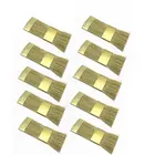 10 шт., латунная проволочная щетка для очистки бура, сверла для ногтей, чистящая щетка, медный провод, щетки для зубов, Буры, пилочки, инструменты для очистки