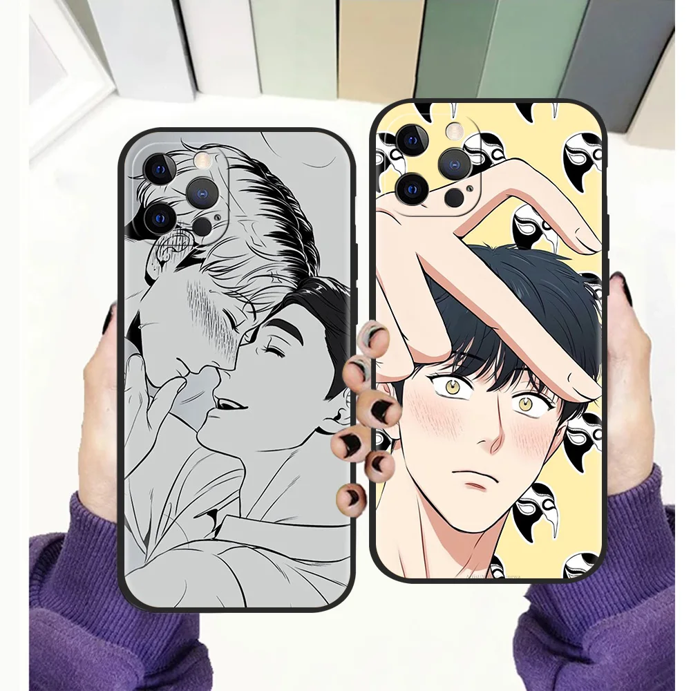 

Gay Man Comics Luxury Shockproof For iPhone 13 12 11 Pro Max 8 7 Plus SE 2020 Case Soft Cover For iPhone X XR XS Max Shell Coque