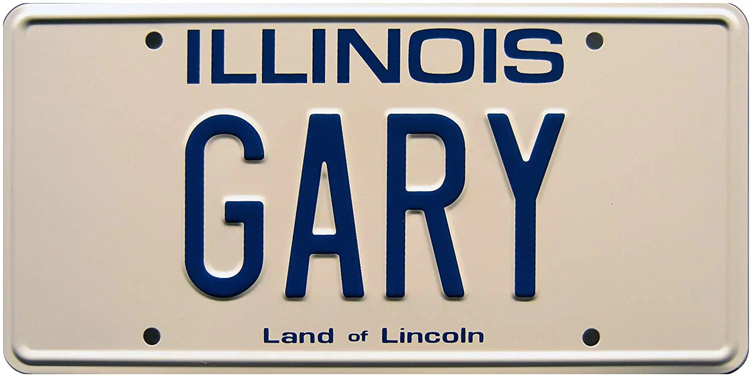 

Weird Science | Gary | Metal Stamped License Plate
