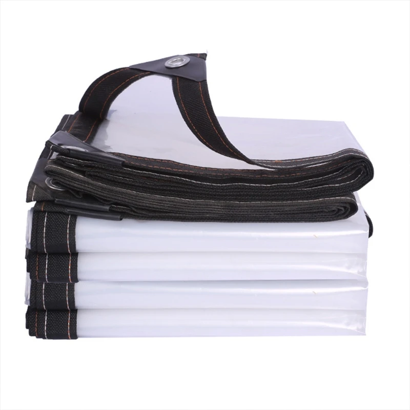 

Waterproof Clear Poly Tarp Transparent Tarpaulin Film Windows Rainproof Cover for Garden Outdoor Balcony Flower Plants