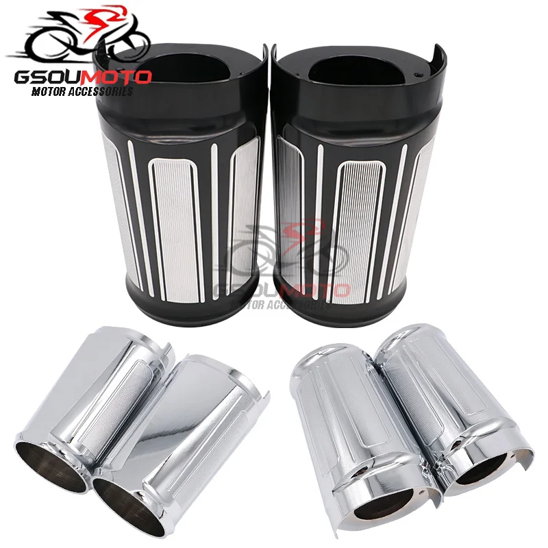 Мотоцикл CNC алюминиевый передний верхний сапог слайдер ударная вилка Чехлы для