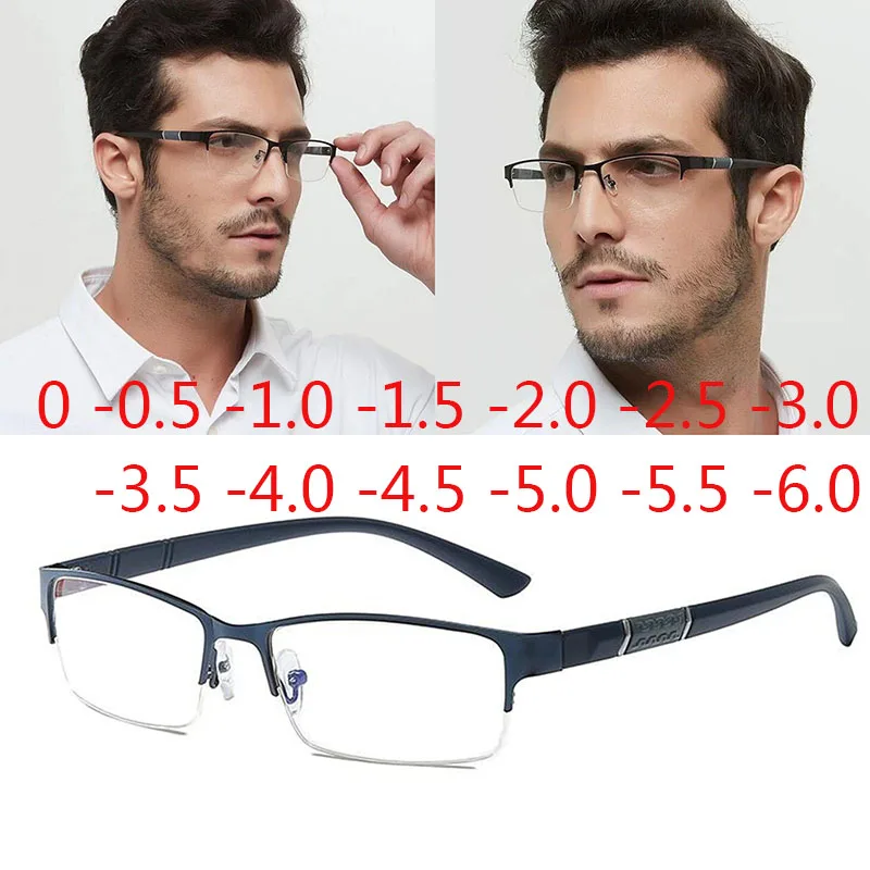 

Half Metal Frame Nearsighted Glasses Unisex Prescription Myopia 0 -0.5 -1 -1.5 -2 -2.5 -3 -4 -5 -6 Reading +1.0 +1.5 +2.0 +3 +4