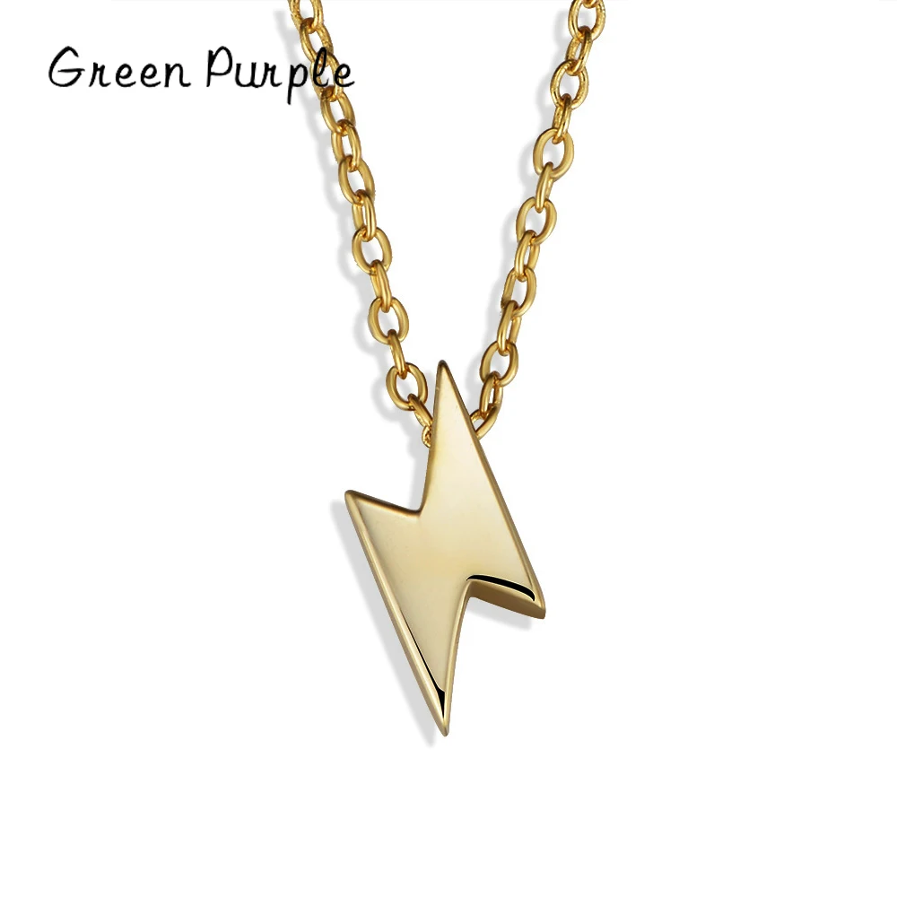 

Real s925 Silver Mini Lightning Necklace 45cm 14k Gold Plated Pendant Chokers Chain For Young Ladies Women Fine Jewelry Gifts