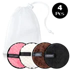 Диски для снятия макияжа, многоразовые, из микрофибры, 34 шт., спонж для очищения