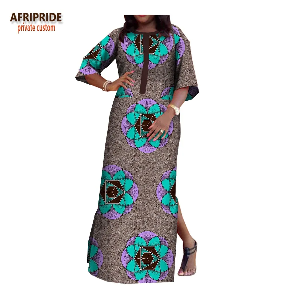 Женское прямое платье с коротким рукавом круглым вырезом разрезом сбоку |