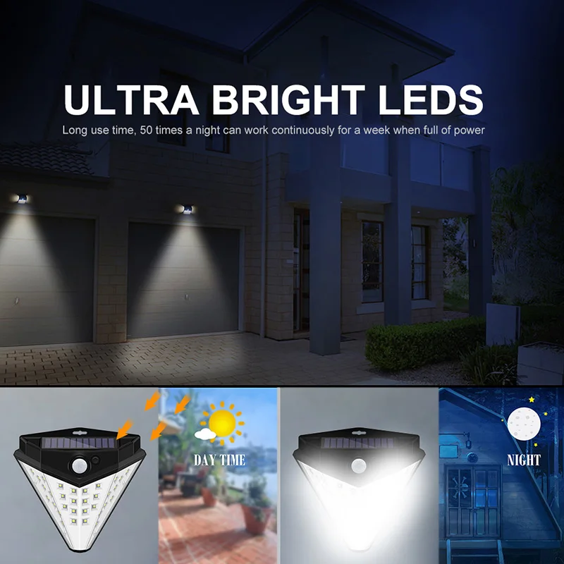 32 светодиодный солнечный свет сада датчик движения уличная Солнечная лампа