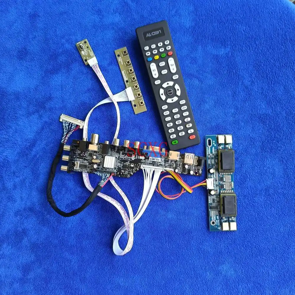

KIT DVB Digital Fit M215H1/M215HW01/M215HW03/MT215DW01 4-CCFL HDMI-compatible VGA AV USB Controller Board 1920*1080 LVDS 30-Pin