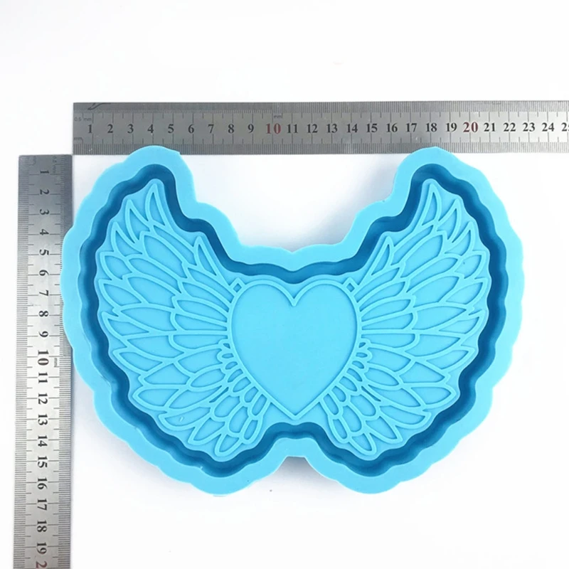 

Love Heart Wing Jewelry Organizer Epoxy Resin Mold Storage Box Silicone Mould
