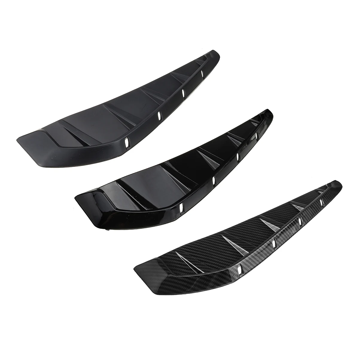 Углеродное волокно/глянцевые/матовые черные наклейки на переднее крыло