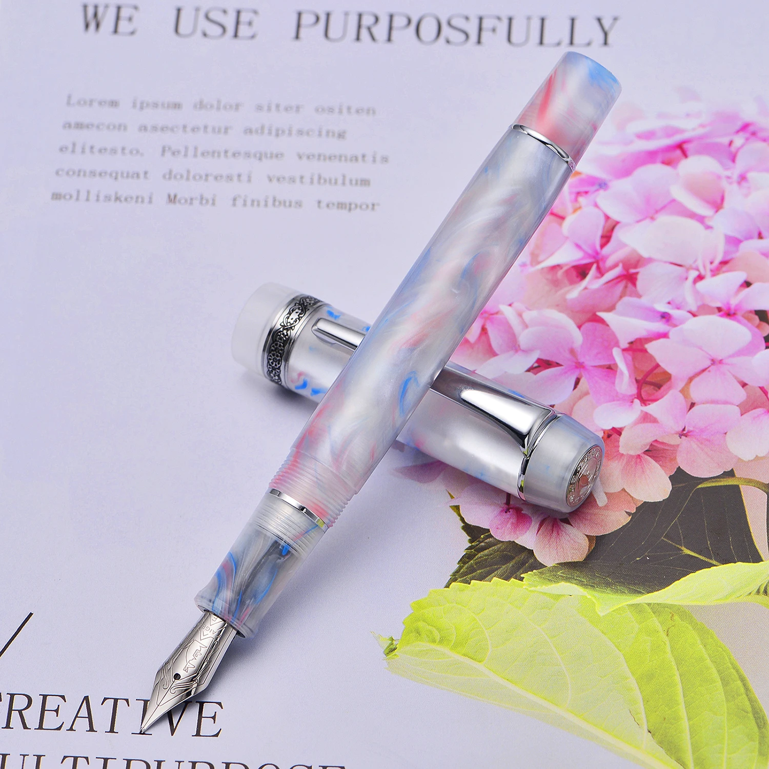 Kaigelu 316A Celluloid Fountain Pen Beautiful Patterns Iridium EF/F/M Nib Writing Ink Office Business School Gift Home | Канцтовары для
