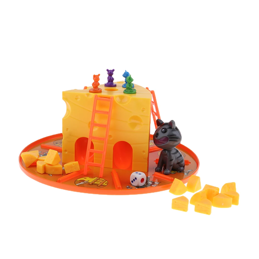 Классическая настольная игра с кошкой и мышью сыром 4 мыши развивающие